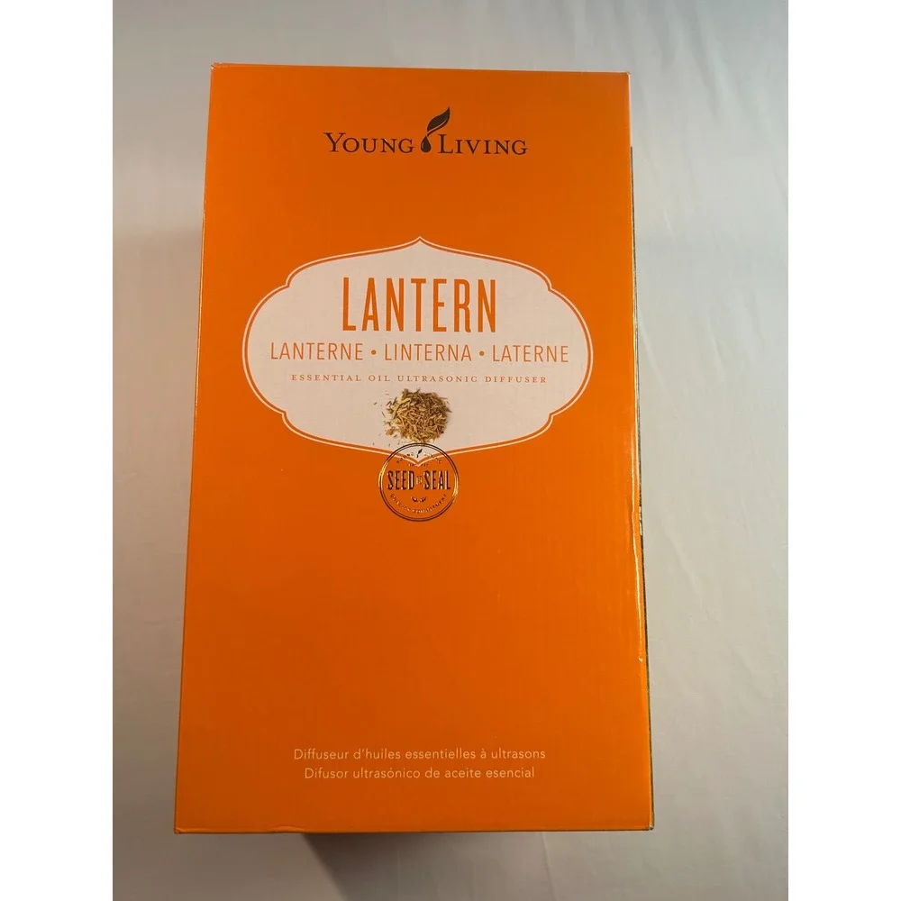Young Living Lantern Ultrasonic Diffuser Unisex OS White Metal Floral Cutout